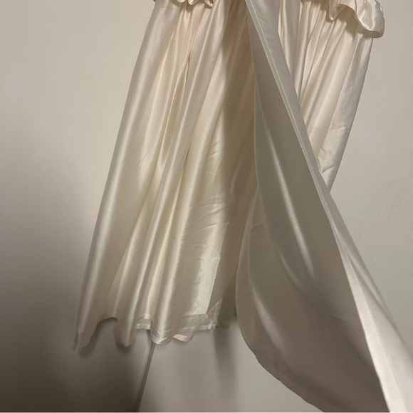 Comme Des Garçons Noir Kei Ninomiya White Cotton Silk T-Shirt Dress Size M - Picture 7 of 10